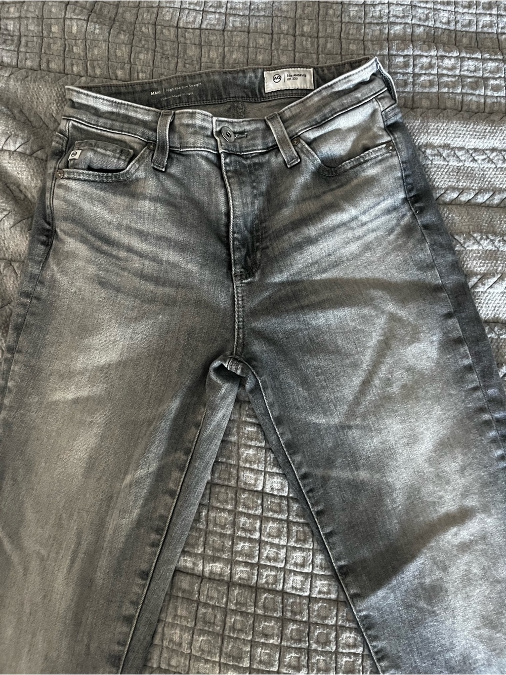 AG Adriano Goldschmied Slim Grey  Washed Jeans